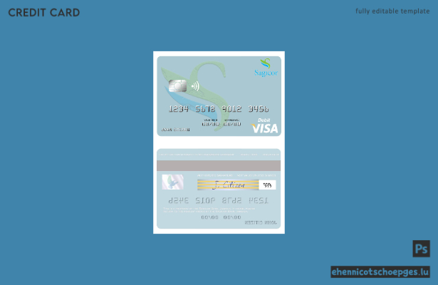 Beispielvorschau der Jamaica Sagicor Bank Visa-Debitkarte